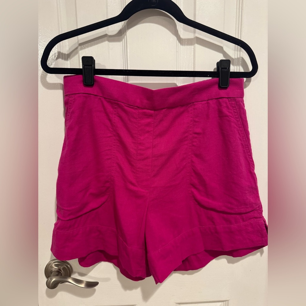 Banana Republic Pink Linen-Blend shorts